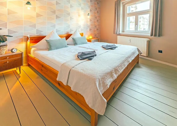 Apartment Gustav Kaiser - 60qm Design Zittauer Gebirge - In Historischer Altstadt Im Dreiländereck Zittau